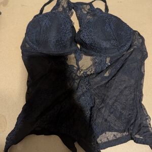 Adore Me Black Lace Chemise Intimates